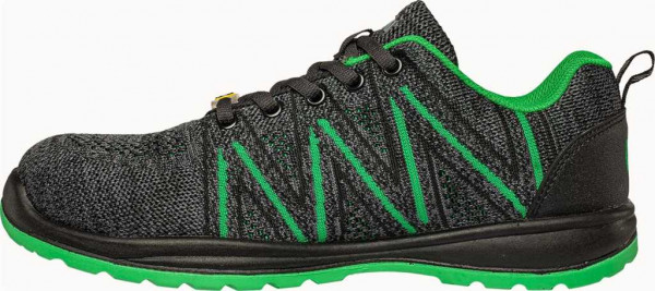 Bennon ESD Sicherheits-Halbschuh S1, Knitter ESD Green Low, Weite 11