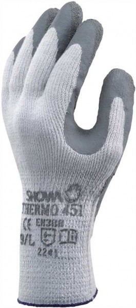Showa Kälteschutz Handschuhe Thermo Grip 451, Acryl/BW/PES, Strickbund, Latex-besch.