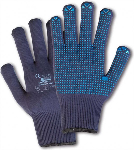 Grobstrickhandschuh PA/BW, Noppen, Gr. 11